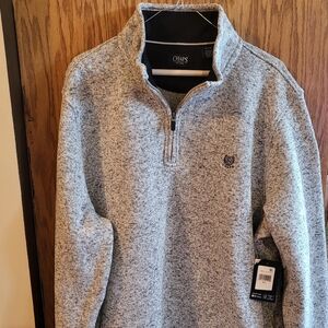 Chaps mens quarter zip sweater XLT
